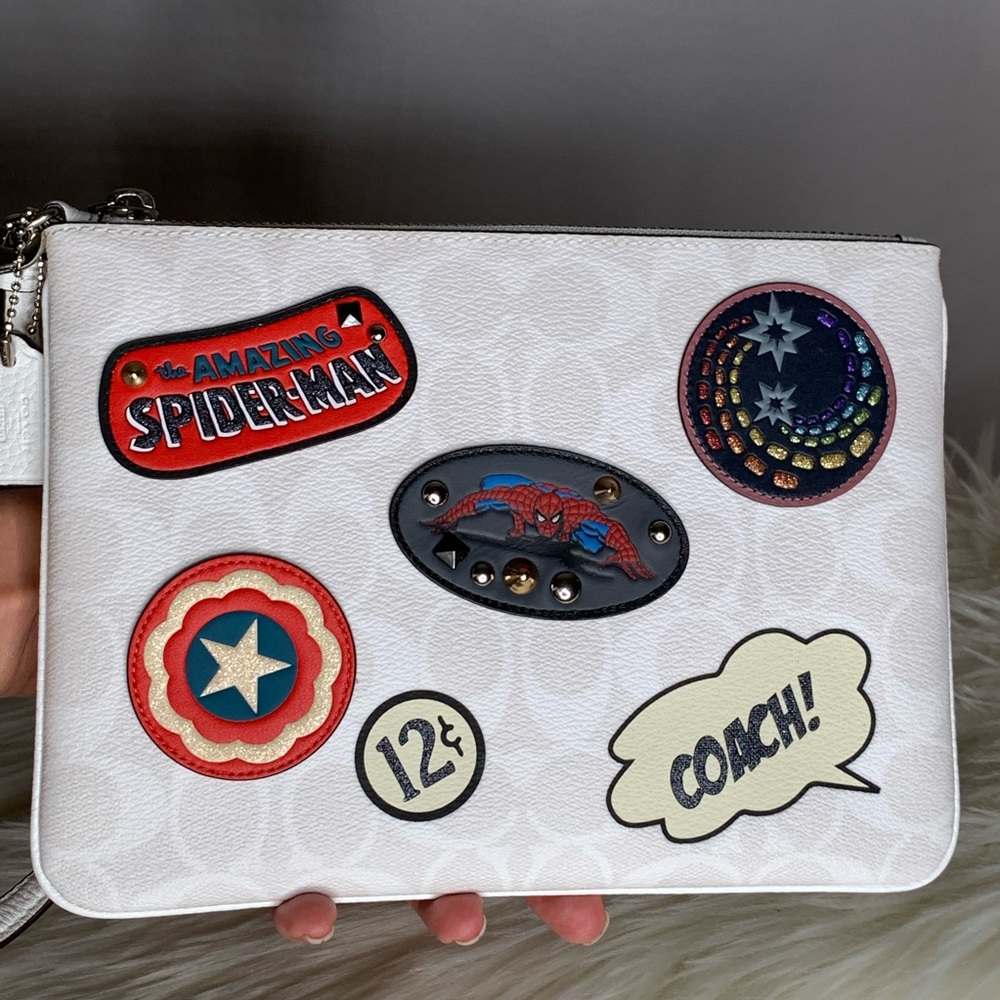 Coach x Marvel Large Gallery Wristlet Wallet